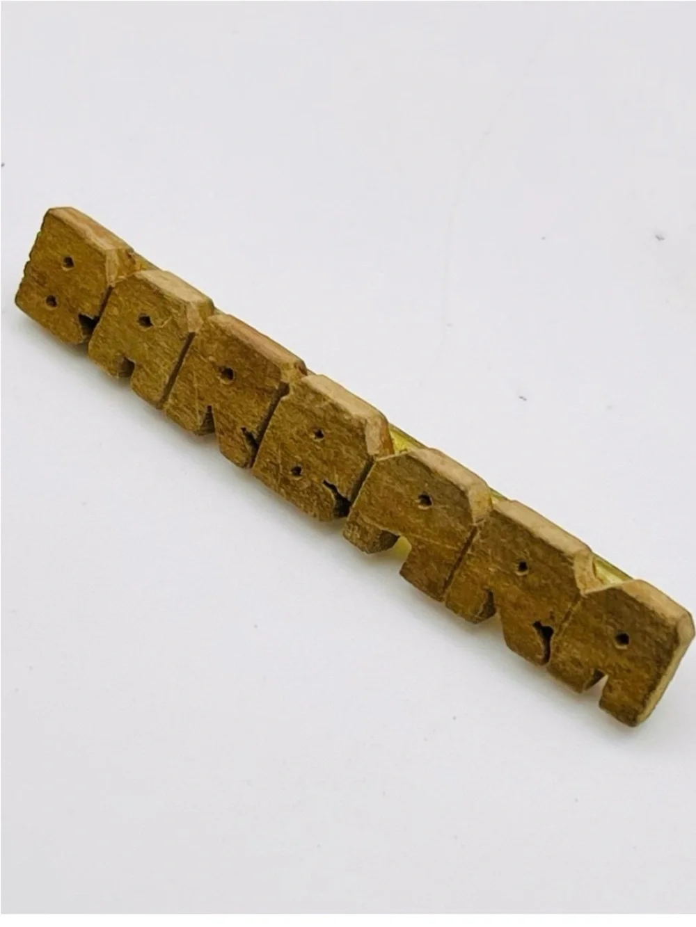 Vintage Wood BARBARA Name Brooch With C Clasp Handcrafted Nice Gift